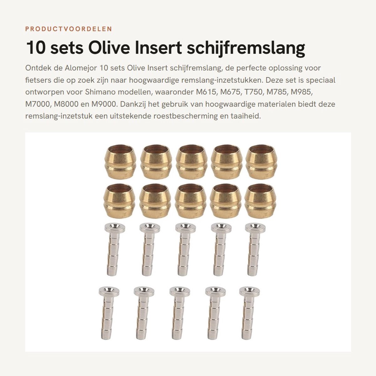 Dailygoods- Remslang Hoogwaardige Kwaliteit - Remleiding Felsset - Remleiding Sleutel - Shimano Compatibel - Eenvoudig te Installeren - Hoge Precisie