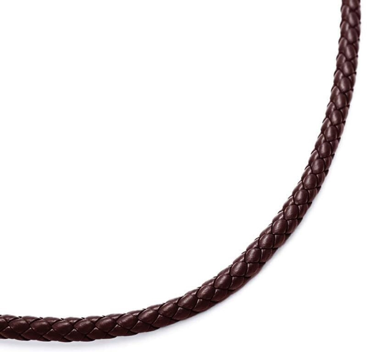 Dailygoods - 10 m gevlochten leren band, leren koord, diameter 7 mm, gevlochten leren touw van PU-leer, rond leren touw, leren koorden, voor doe-het-zelf knutselen, sieraden, donkere koffie
