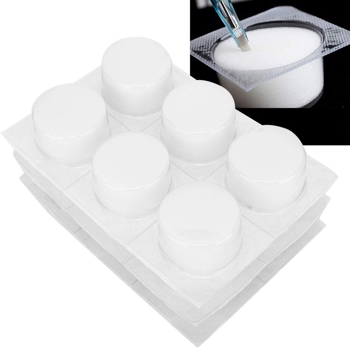 Dailygoods- Tattoo Dip Cup - 18 Stuks - Wegwerpbekers - Tattoo Naaldreiniging - Hygiënisch Gebruik - Voor Traditionele/Cartridge Nezen - Eenvoudige Reiniging