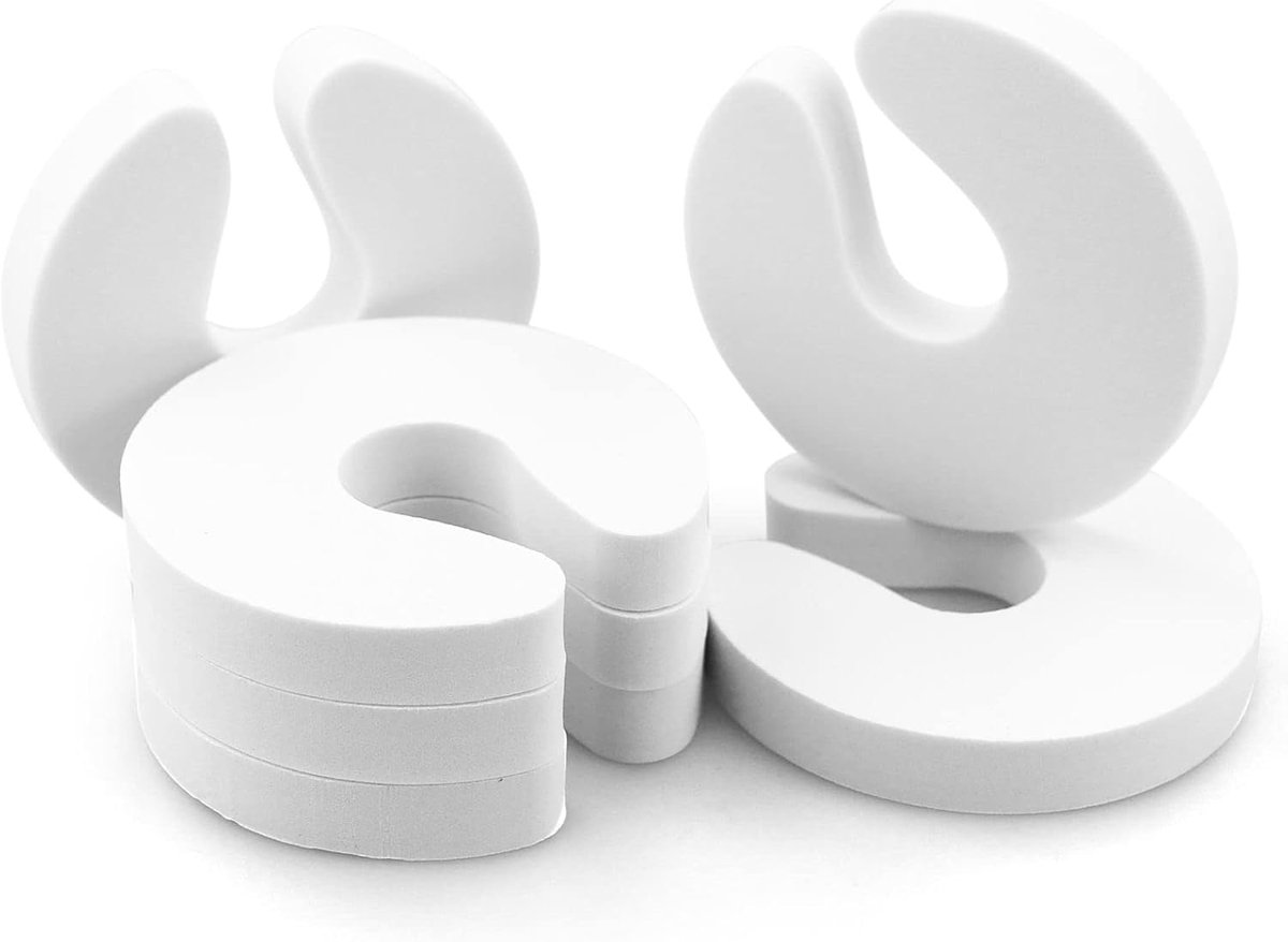 SnelShoppen - 6pcs Kindveiligheid Deur - Foam Deurbeschermer met Klembeveiliging, Babyproof en Veilig voor Kinderen, Zachte Deurstoppers voor Baby's e