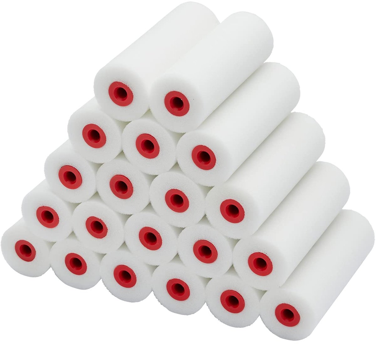 Thijox - ProDec Big Box 20-pack 4 inch Hoge Dichtheid Schuim Mini Verfrollers voor Gladde Afwerking met Glanzende en Satijnen Verven op Plinten, Venst