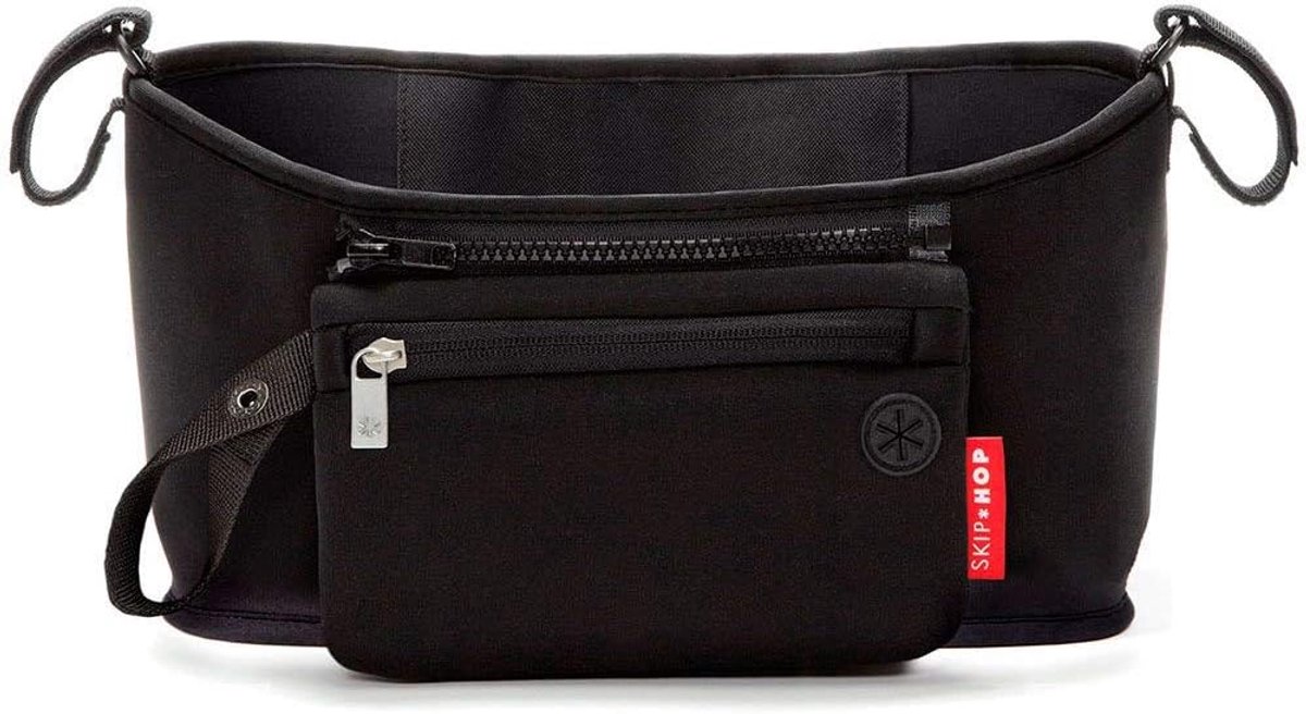 Thijox - Kinderwagen Organizer - Drankjeshouder voor Kinderwagens - Isolatie voor Flessen en Kopjes - Handige Accessoire voor Ouders - Zwart - Ideaal