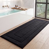 MAESON Badmat 60x150 cm - Antislip en absorberend - Loper - Zwart