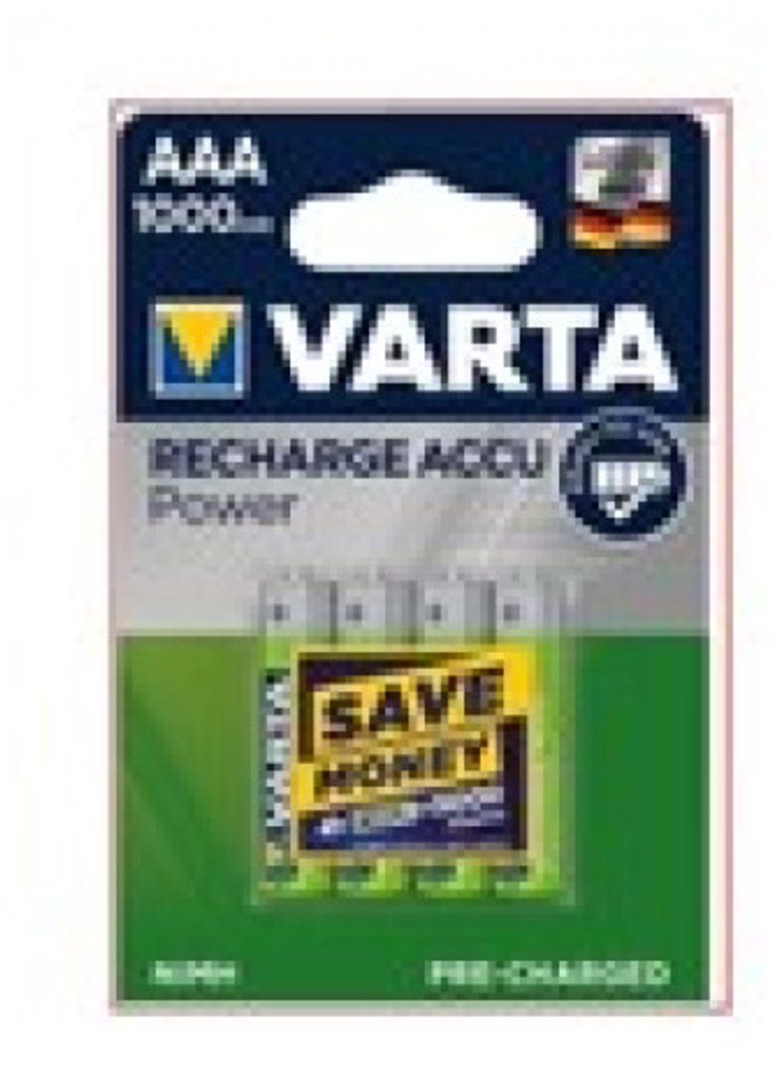 Varta HR03 NiMH AAA oplaadbare batterij oplaadbare batterij 4 stuks