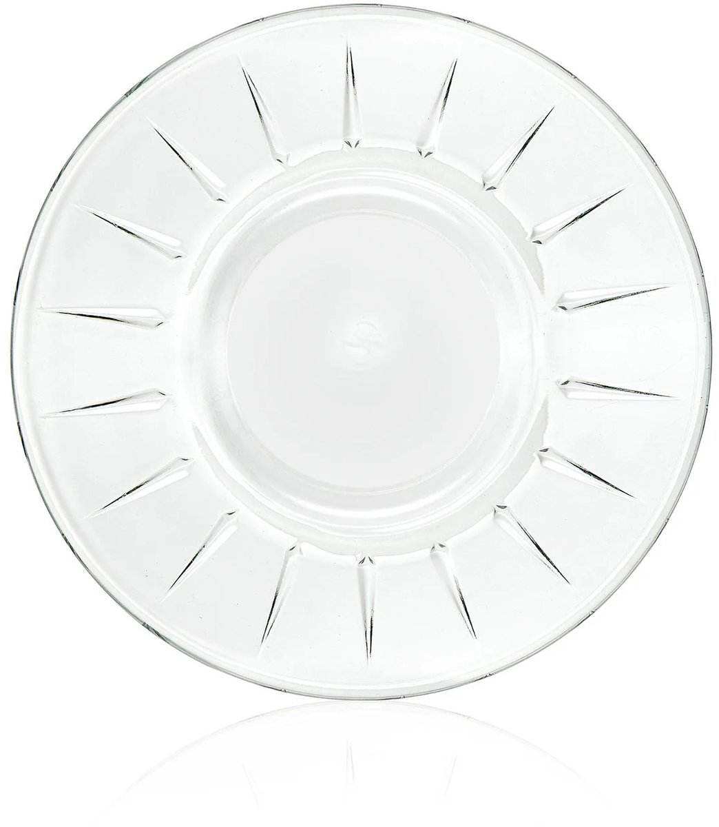 Pasabahce Elysia - Theeglazen Onderzetters - Set van 6 - 132 mm - Turkse Theeschotels (54731)
