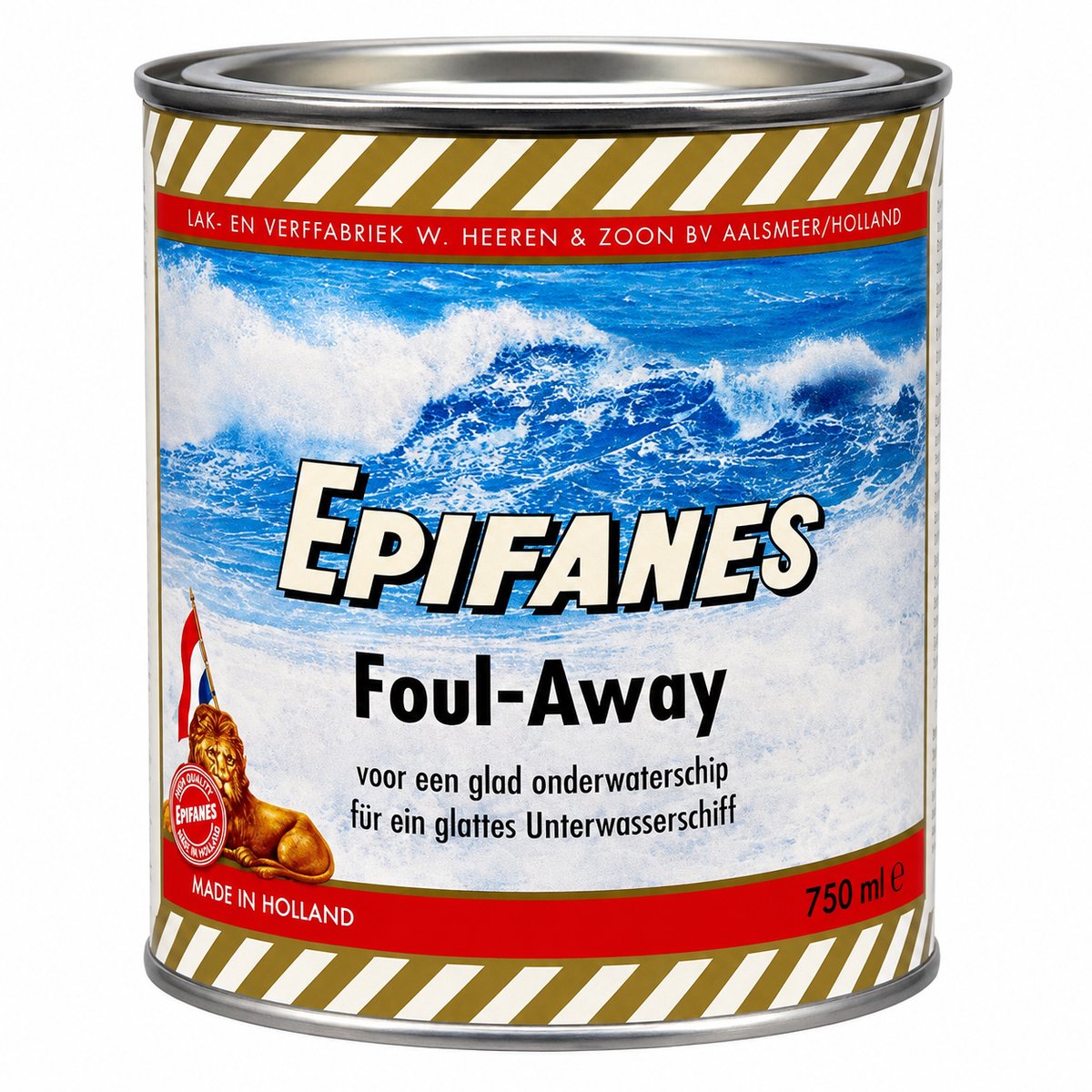Epifanes Foul-Away Antifouling Verf 750 ml – Zelfslijpende Onderwaterverf – Kopervrij – Voor Zoet Water