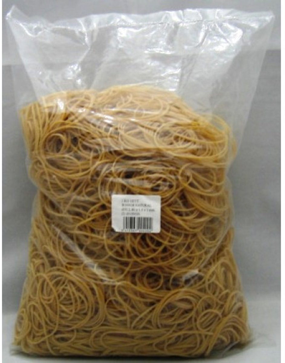 Elastiek Standard Rubber Bands 14 50x1.5mm 1kg 5333 stuks bruin
