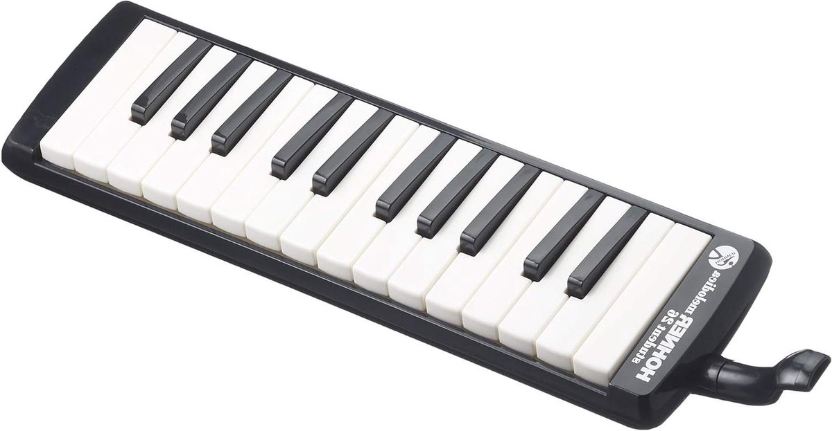 Melodica Instrument - Toetsenblaasinstrument - Muziek Leren Spelen - Lichtgewicht Beginnersmodel - 26 Toetsen - Zwart