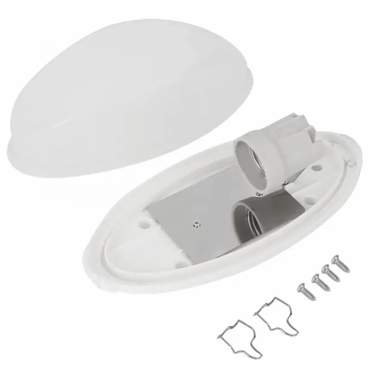 Dailygoods - Sauna-lamp - Hoge temperatuur - Explosiebestendig - Wit - Anti-condens - Ideaal voor sauna en wellness - 220V
