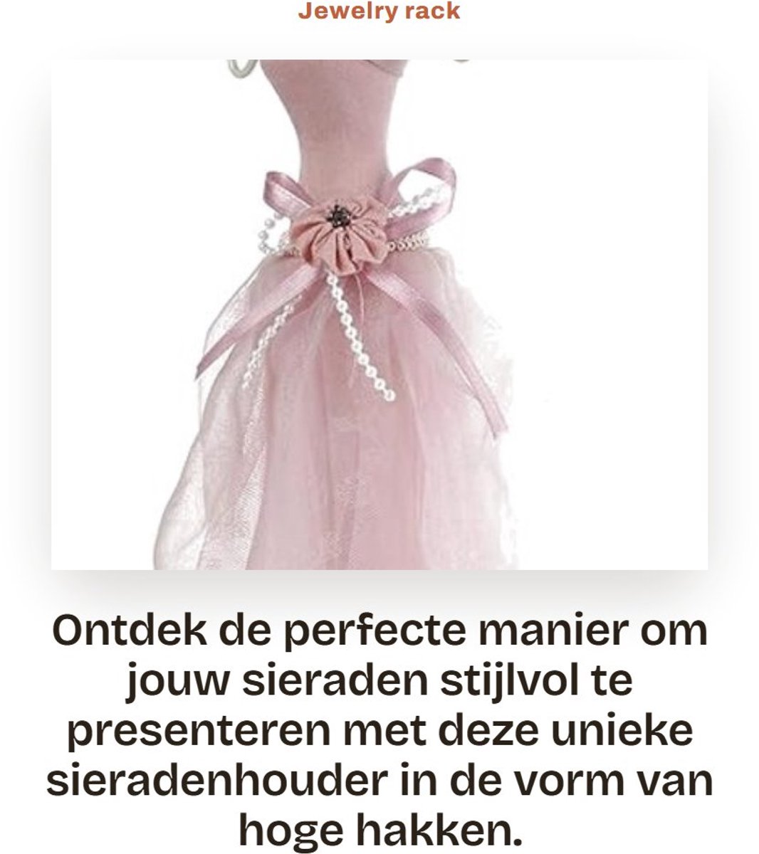 Dailygoods- Sieradenrek Hoogwaardig Materiaal - Sieradenhouder - Oorbellenrek - Kettingen - Ringen - Licht en Compact Ontwerp - Sieradenstandaard