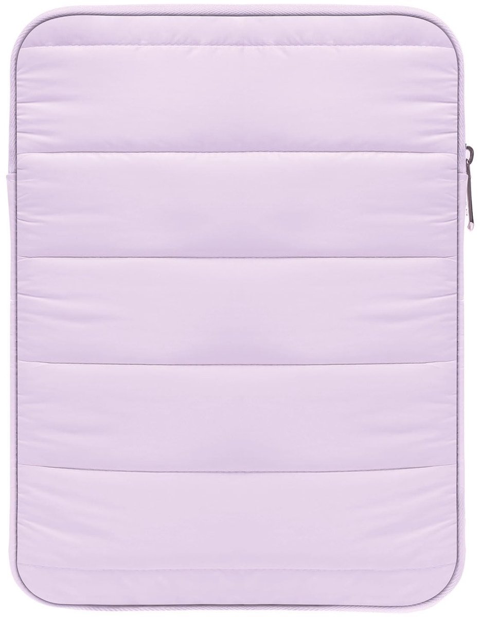 Dailygoods- Tablet Sleeve Draagbaar - 11 Inch - Geschikt voor iPad Pro/Air - Galaxy Tab S8/S9 - Lichtpaars - Schokbestendig - Tablettas