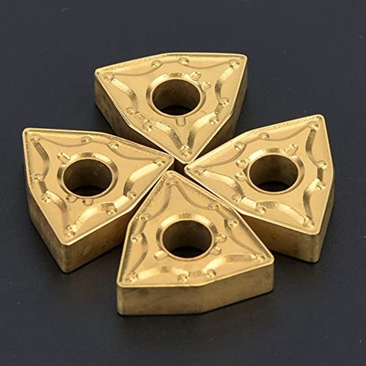 Dailygoods- Draaigereedschap 10 stuks - Hardmetalen Inzetstukken - CNC Inzetmes - Gecoat Materiaal - Hoogwaardige Kwaliteit - 100% Gloednieuw - Snijgereedschap