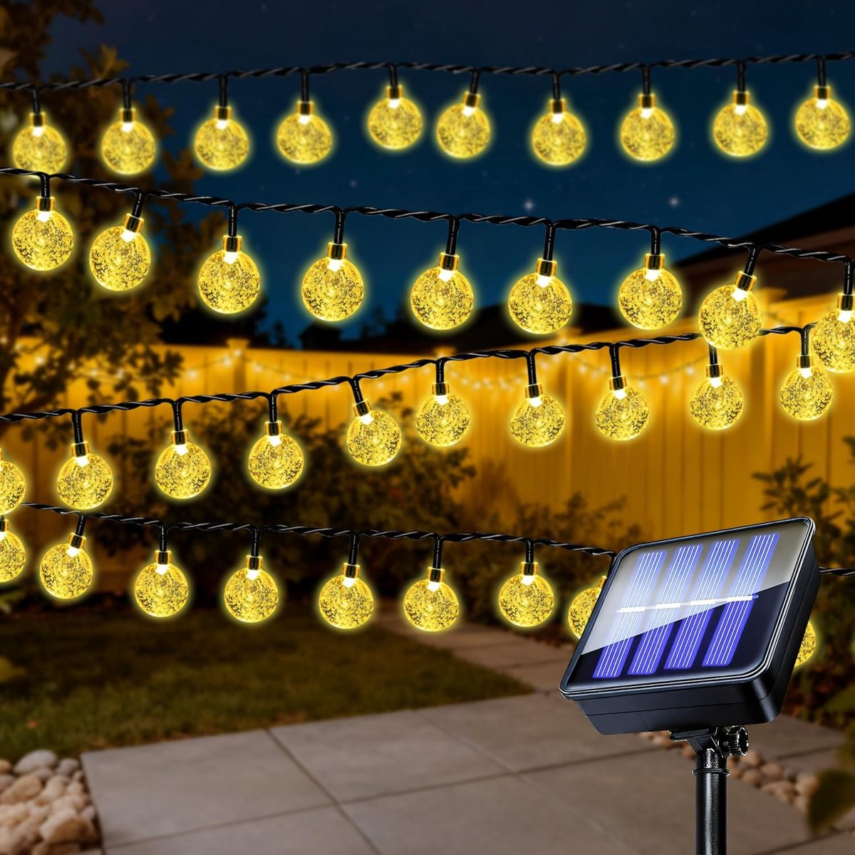 Lichtsnoer voor buiten 7m 50 LED - IP65 waterdicht - sfeervol licht - ideaal voor tuinverlichting - SnelShoppen