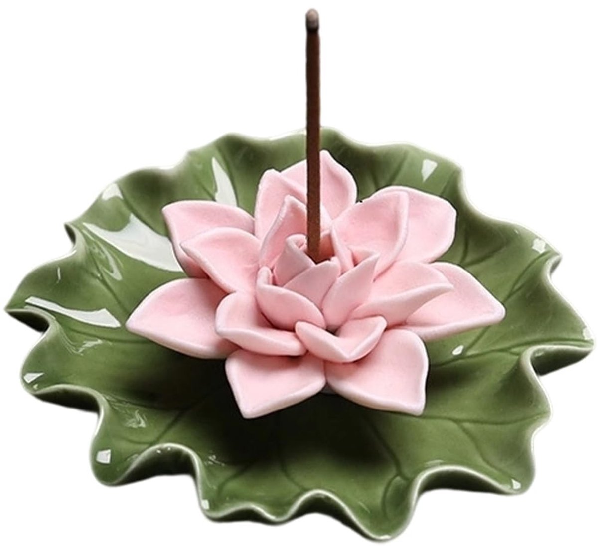 Dailygoods - Lotus Wierookbrander Houder - Keramisch met Afneembare Asopvang