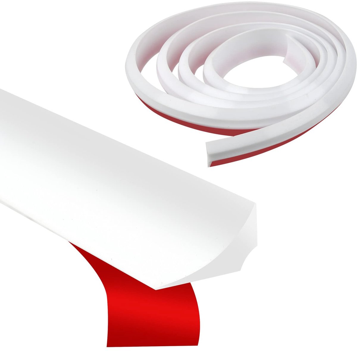 Dailygoods- Douchebarrière 2 m - Siliconen Waterstopper - Zelfklevende Rand - Afdichting - Flexibel/Snijden - Hoge Temperatuurbestendigheid - Waterdichtingsstrip