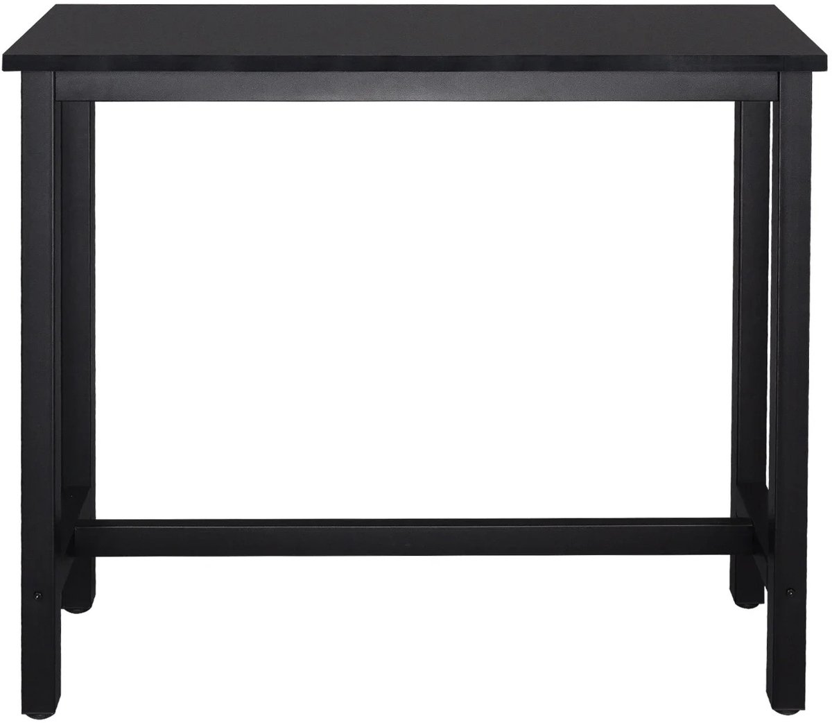RosaBloom Bartafel - Stattafel - Keukentafel - Stabiel metalen frame - Multifunctioneel in gebruik - 120x40x100 cm - MDF en Metaal - Zwart
