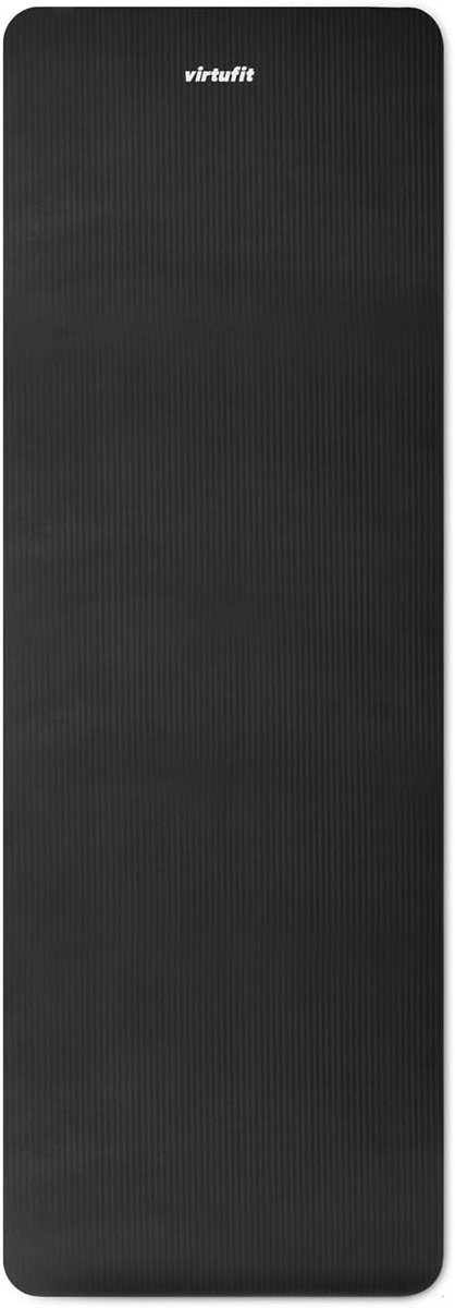 SnelShoppen - VirtuFit NBR Fitnessmat, Yogamat Antislip, Extra Dikke Gymnastiekmat 180x60x1,5 cm, Inclusief Draagriem en Trainingsvideo van Snelshoppen — afbeelding 5