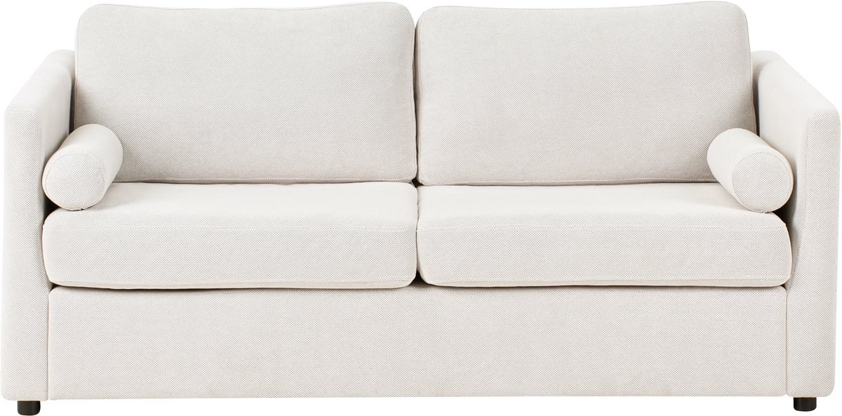 INKOO - Slaapbank 2-zits - Gebroken wit - Polyester
