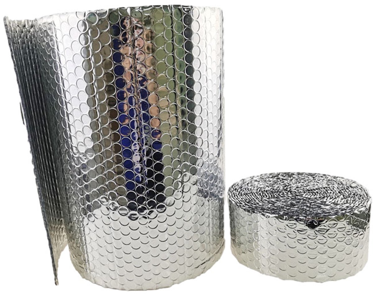 Radiatorreflectiefolie, 5 m x 60 cm, isolatiefolie, isolatiefolie, isolatie achter radiator, radiatorfolie, aluminium bubbelfolie, verwarmingsfolie voor voertuigen, daken, ramen, buizen