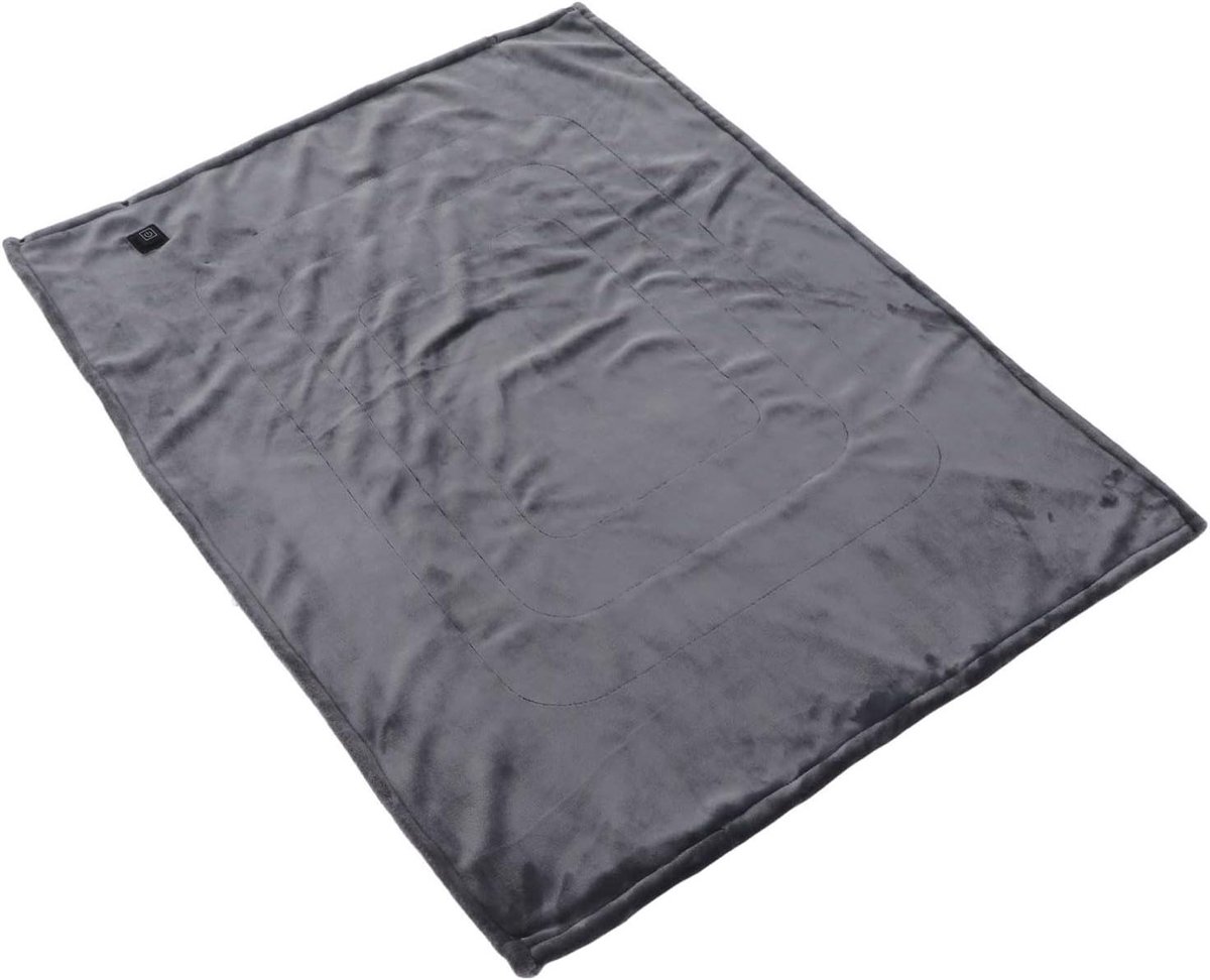 Verwarmde Deken - Elektrisch Plaid - Gezellig Warm Blijven - Automatische Uitschakeling - 140x80cm - Grijs