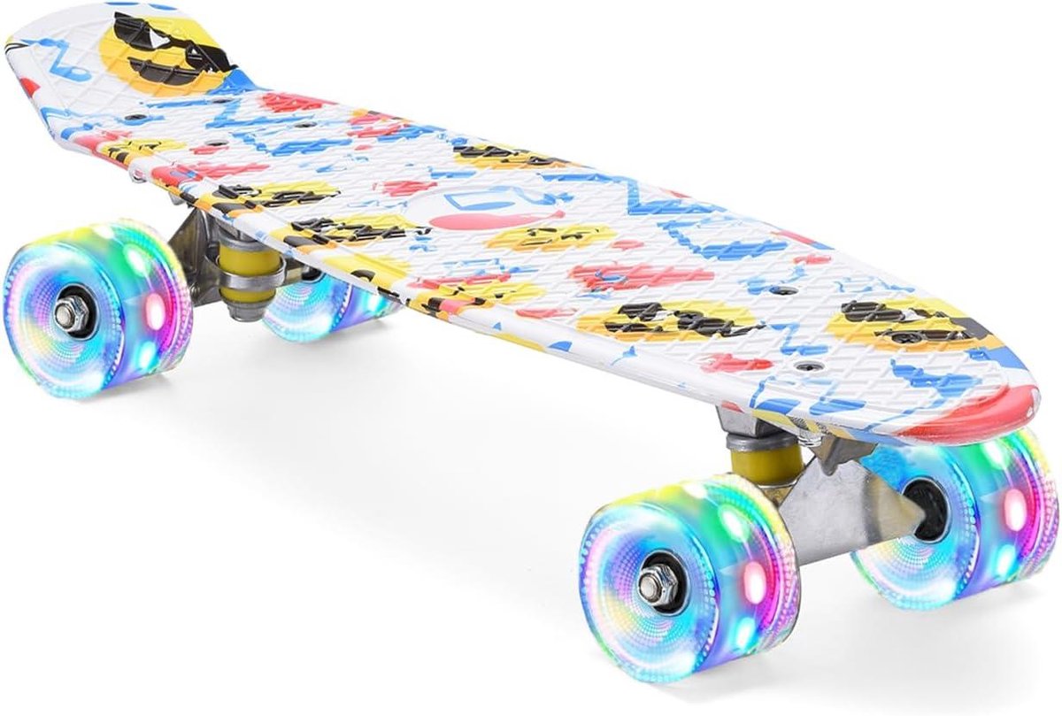 Skateboard Cruiser board Buiten spelen LED knipperende wielen 22 inch Niet gespecificeerd