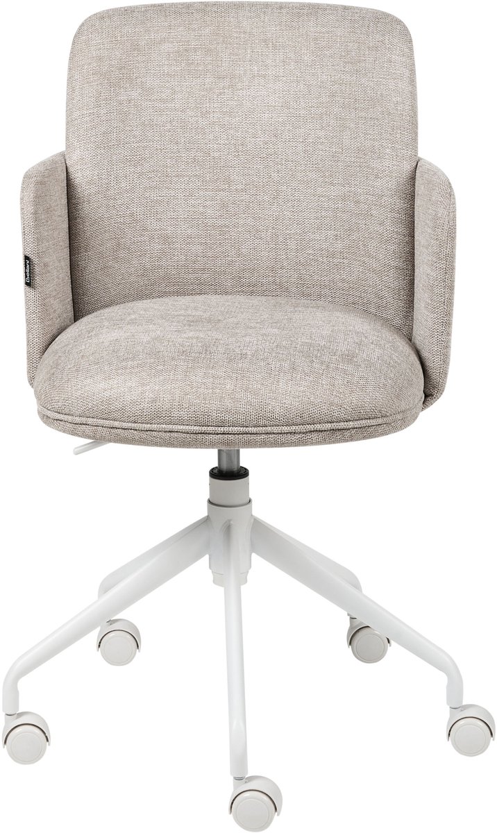 DRYDEN - Bureaustoel - Beige - Polyester