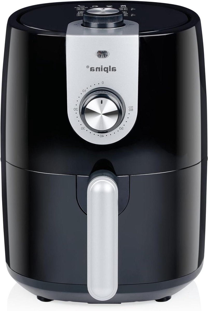 Hetelucht Friteuse - Compacte Oven - Gezond Frituren - Snelle Bereiding - 2 Liter - Zwart
