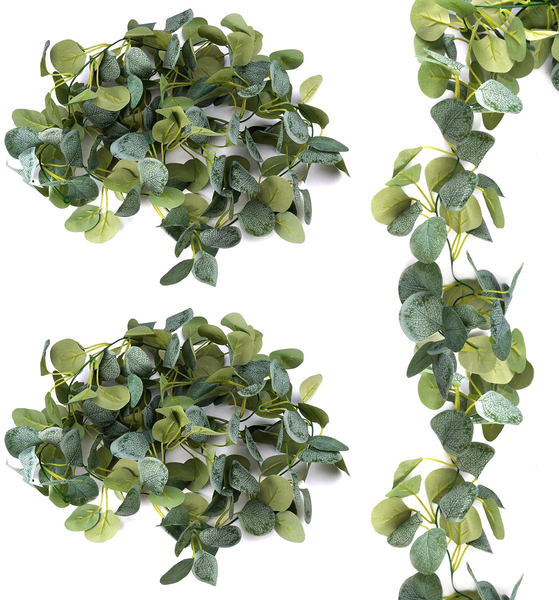 Dailygoods- Eucalyptus Slinger 1,8m - Kunstmatige Eucalyptus Tak - Waterdicht - Decoratie voor Bruiloften - Buitentafels - Huisdecoraties - Decoratieslinger