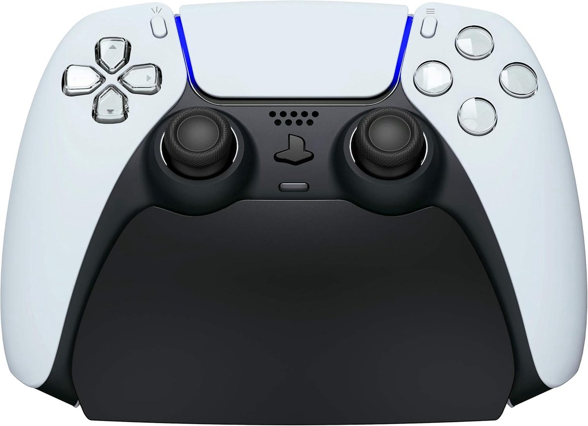 Thijox - PlayVital Controllerhouder voor PS5 - Display Stand Bureauhouder met Rubberen Stootkussens - Zwart, Speelaccessoire voor Gaming, PS5 Standaar