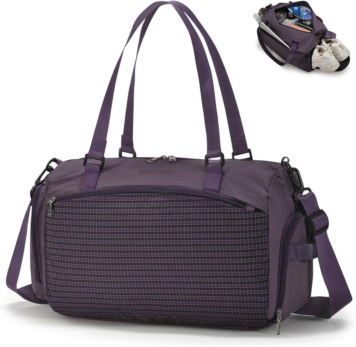Handbagage Reisbagage 40x30x15 voor KLM en British Airways met Schoen- en Nat Compartment - Weekender Tas voor Mannen en Vrouwen, 20L Fitness Bag, Waterdichte Cabin Bag, Lichtgewicht Reistas