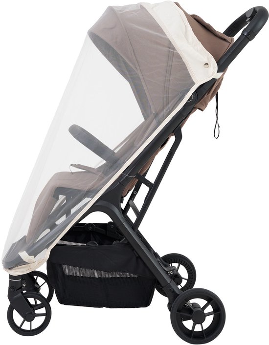Prénatal buggy klamboe - Geschikt voor buggy of wandelwagen - Muggennet - Ivoorwit — afbeelding 3