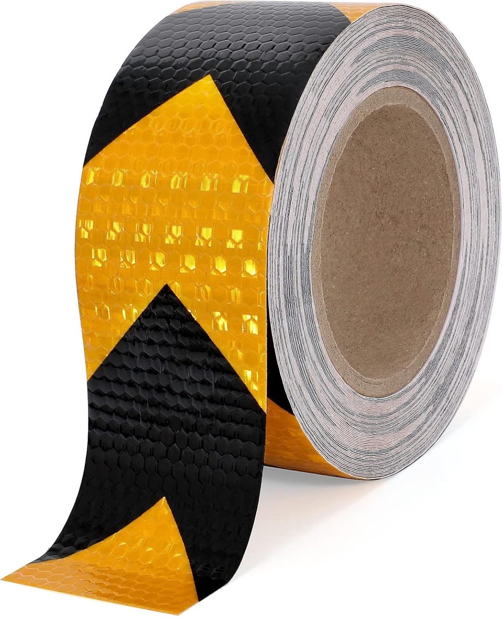 Waterproof Reflecterende Tape 5cm x 20m - Hoge Intensiteit Zelfklevende Veiligheidstape voor Voertuigen, Aanhangers en Nachtgebruik, Reflecterende Stickers voor Verkeersveiligheid