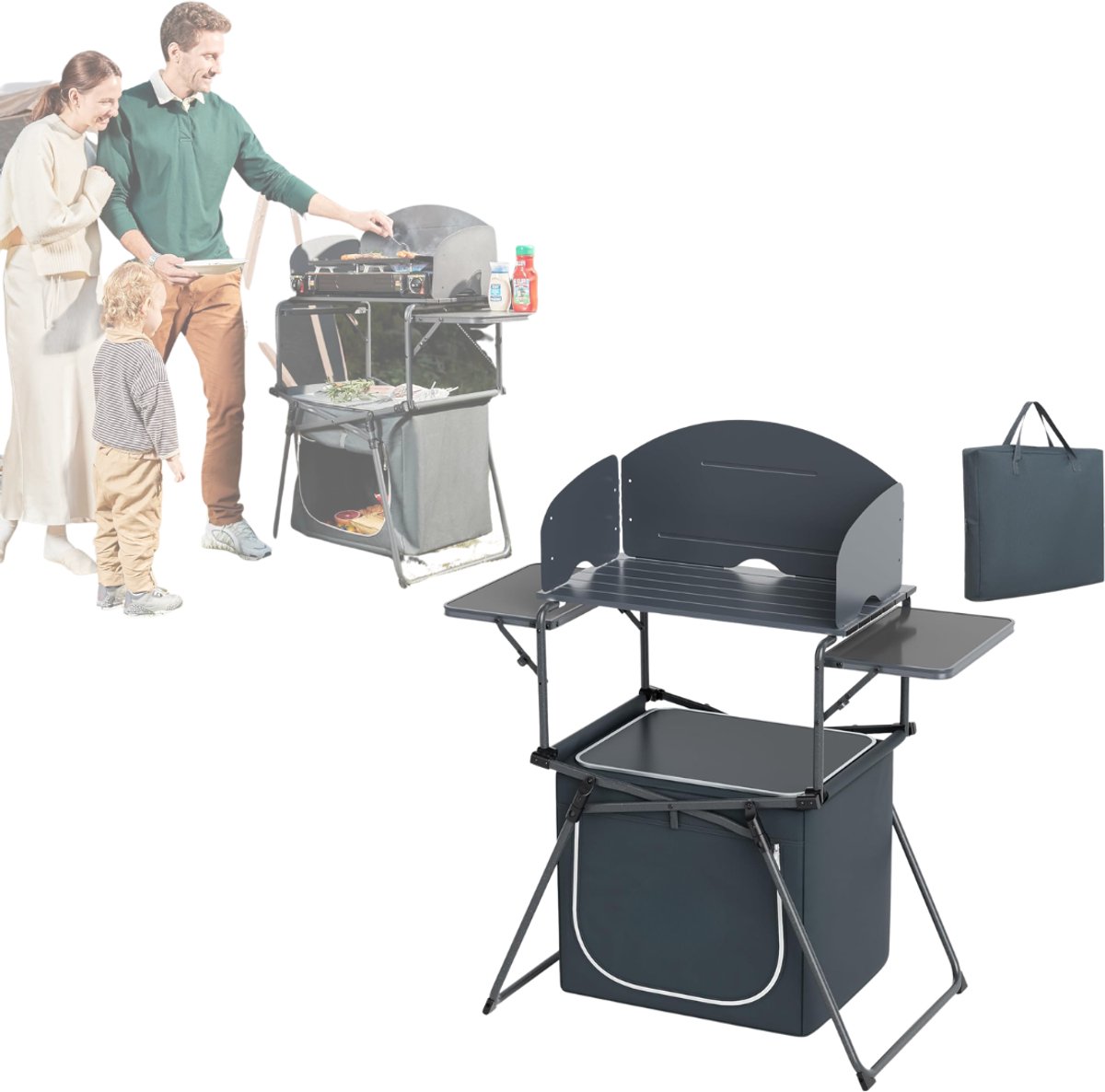 VLSelect® Buitenkeuken - Camping - Kamperen - Voor Thuis