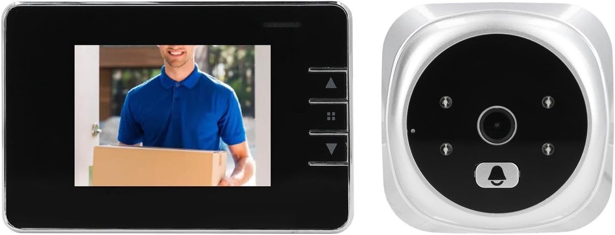 Digitale Deur Viewer met Intercom en Video Deurbellen, 120 Graden Elektronische Peephole Camera voor Appartementen en Huizen