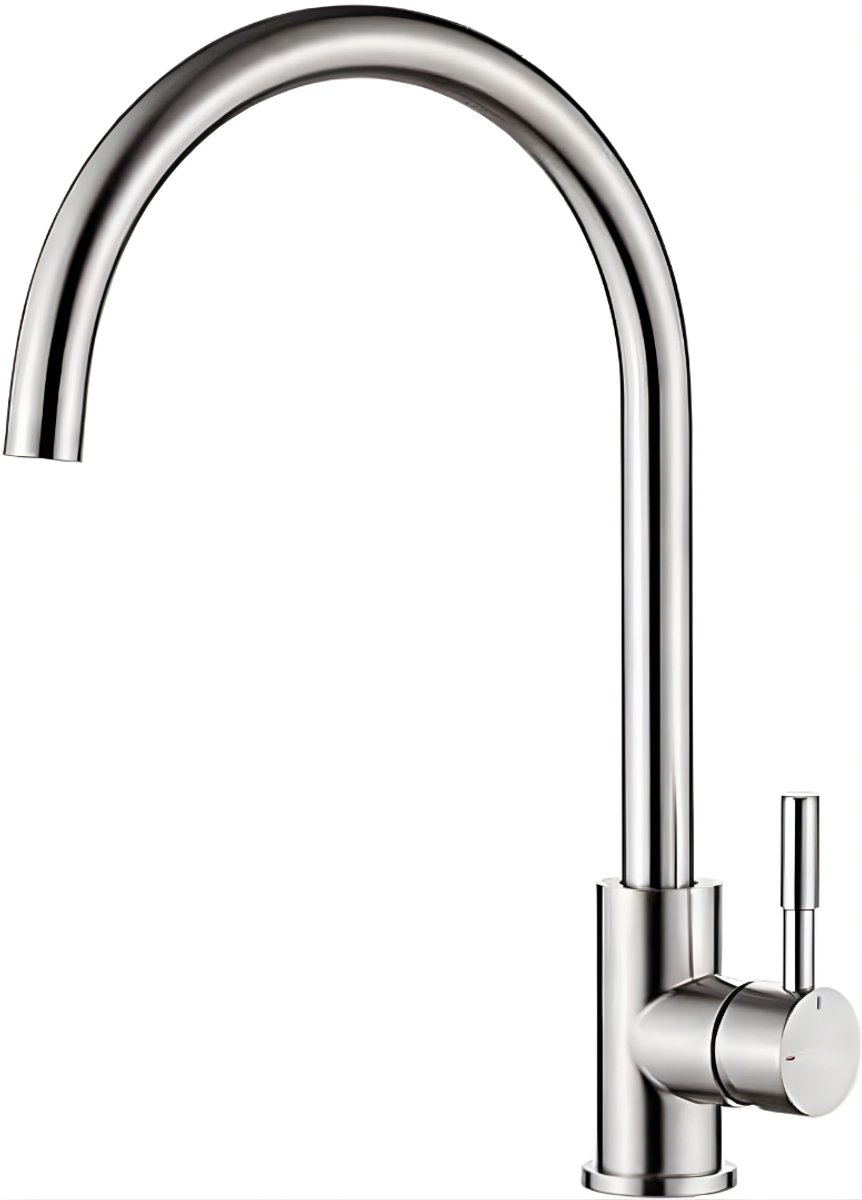 Ploutos® Keukenkraan - Eengreeps Mengkraan - Keukenkraan - Roestvrij Staal - Zilver - ‎38cm x 25cm x 5cm