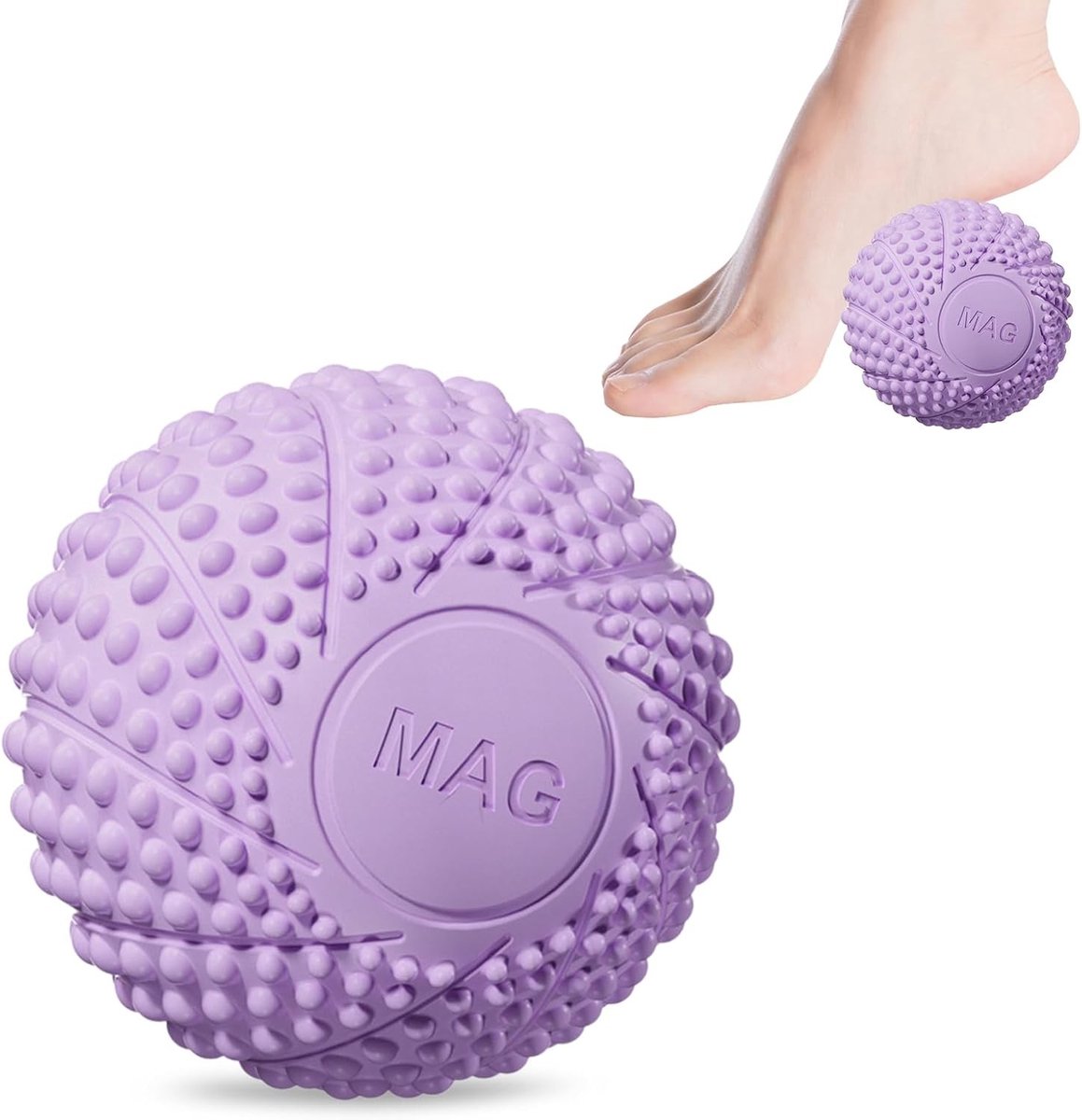 Fasciaballen voor Spierherstel, Stressverlichting en Voetmassage, Perfect voor Rug, Benen en Voeten (Paars)