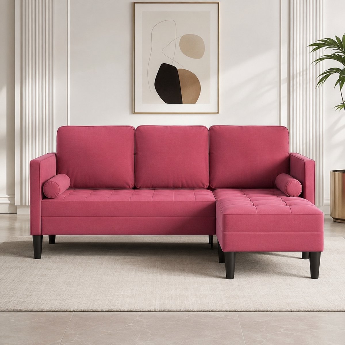 Luxe Modulaire 3-Zits Fluwelen Bank - Novihome