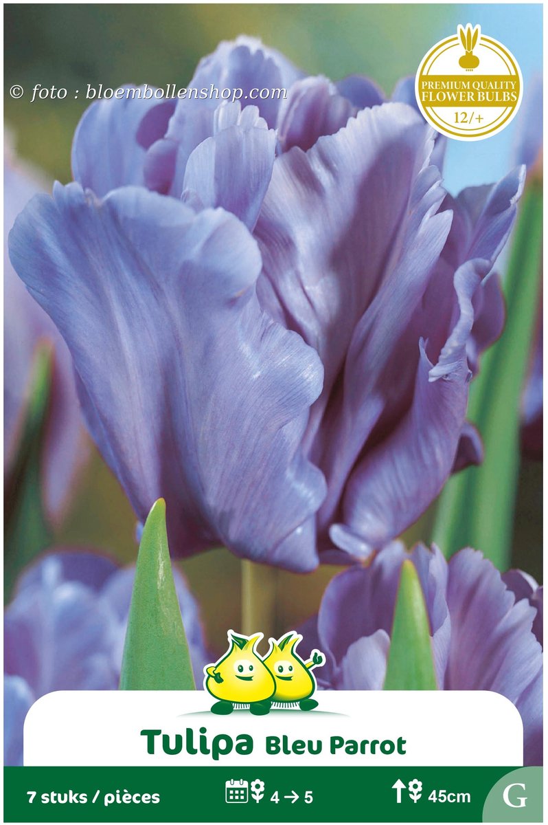 2 Zakjes Parkiet Tulpen Bleu Parrot maat 12/+