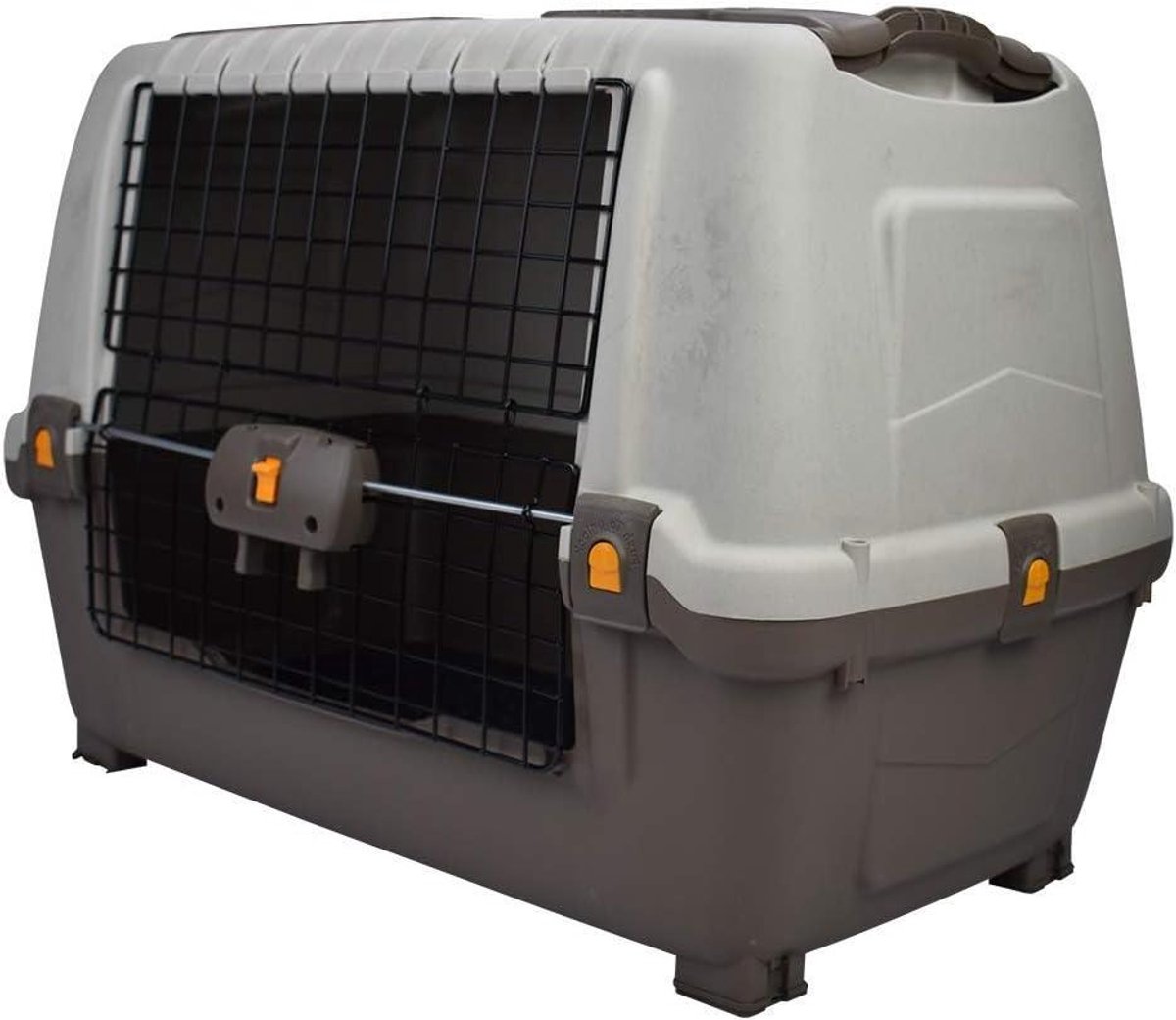 Transportbox Hond - Reismand Auto - Veilig Vervoer - Opvouwbaar Front - 89 x 51 x 60 cm - Grijs