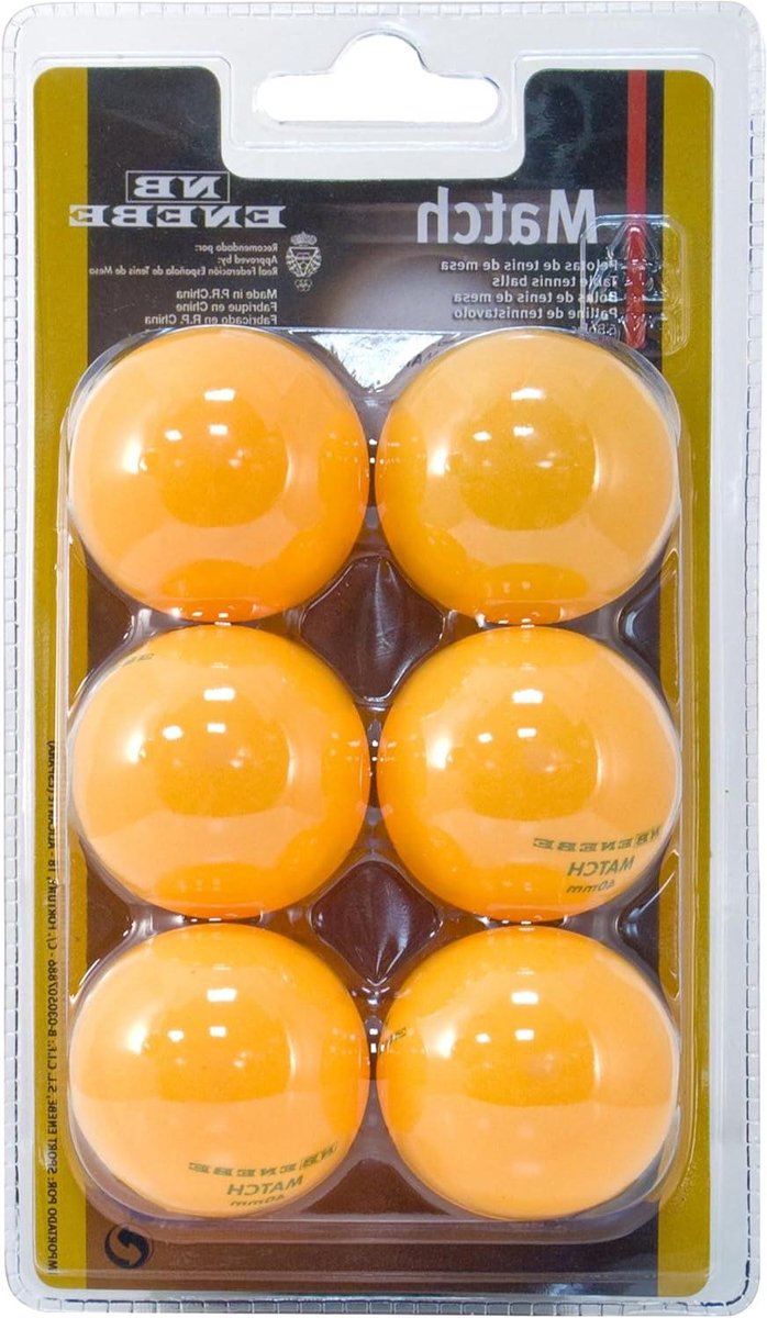 Tafeltennisballen - Bal set - Sporten - Officiële kleuren - 6 stuks - Oranje