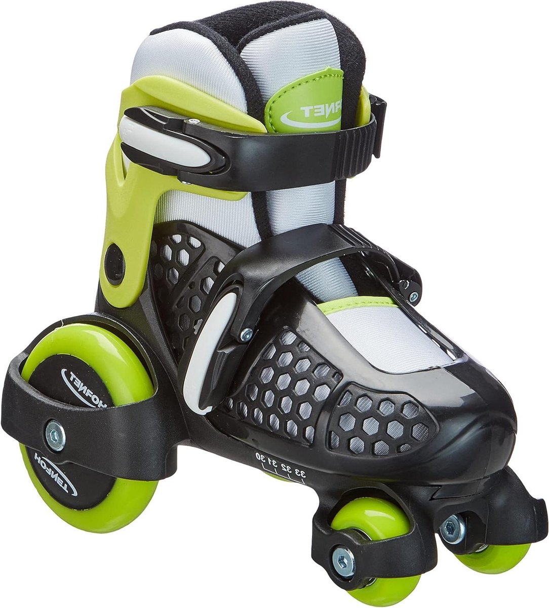 Schaatsen - Verstelbare schaatsen - IJspret - Verstelbaar in 4 maten - 30-33 - Groen/zwart