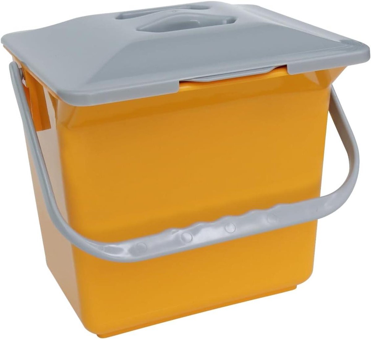 Compostbak Keuken - Afvalbak Organisch - Keuken Organiseren - Geurfilter Inclusief - 6 Liter - Geel