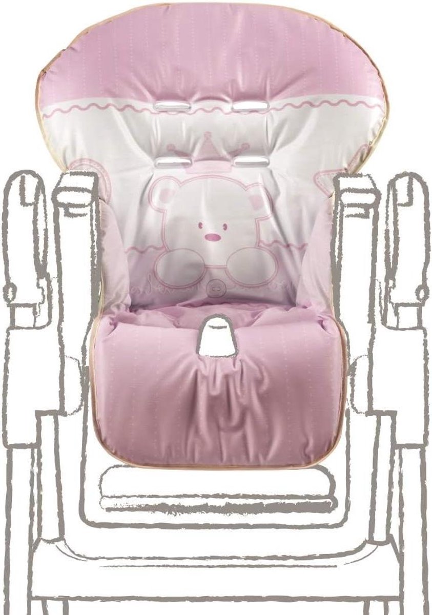 Stoelhoes Baby - Universele Beschermhoes - Hygiënisch Eten - Gemaakt in Italië - 73 x 34 cm - Roze