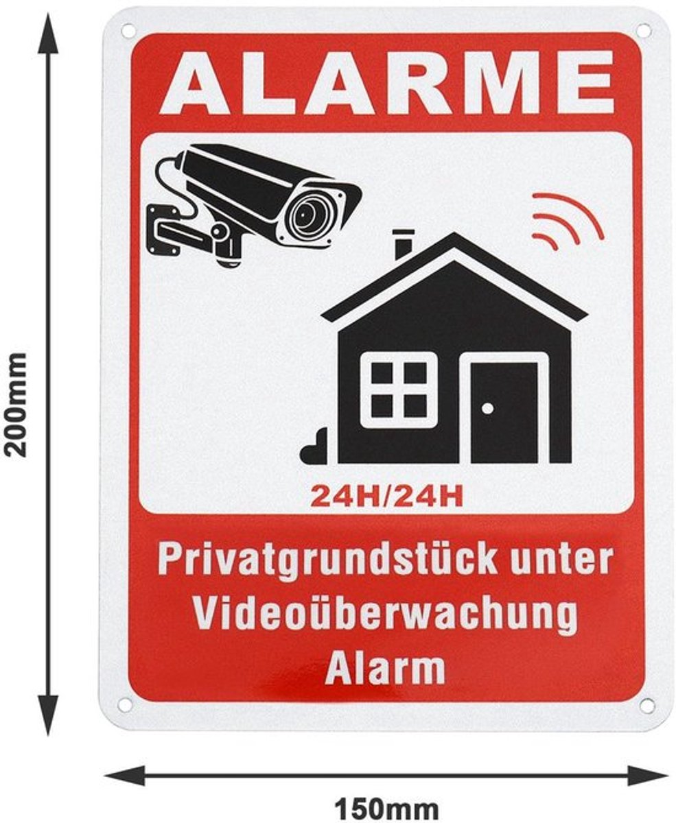 Aladdien - Video Surveillance Waarschuwingsborden - Reflecterend