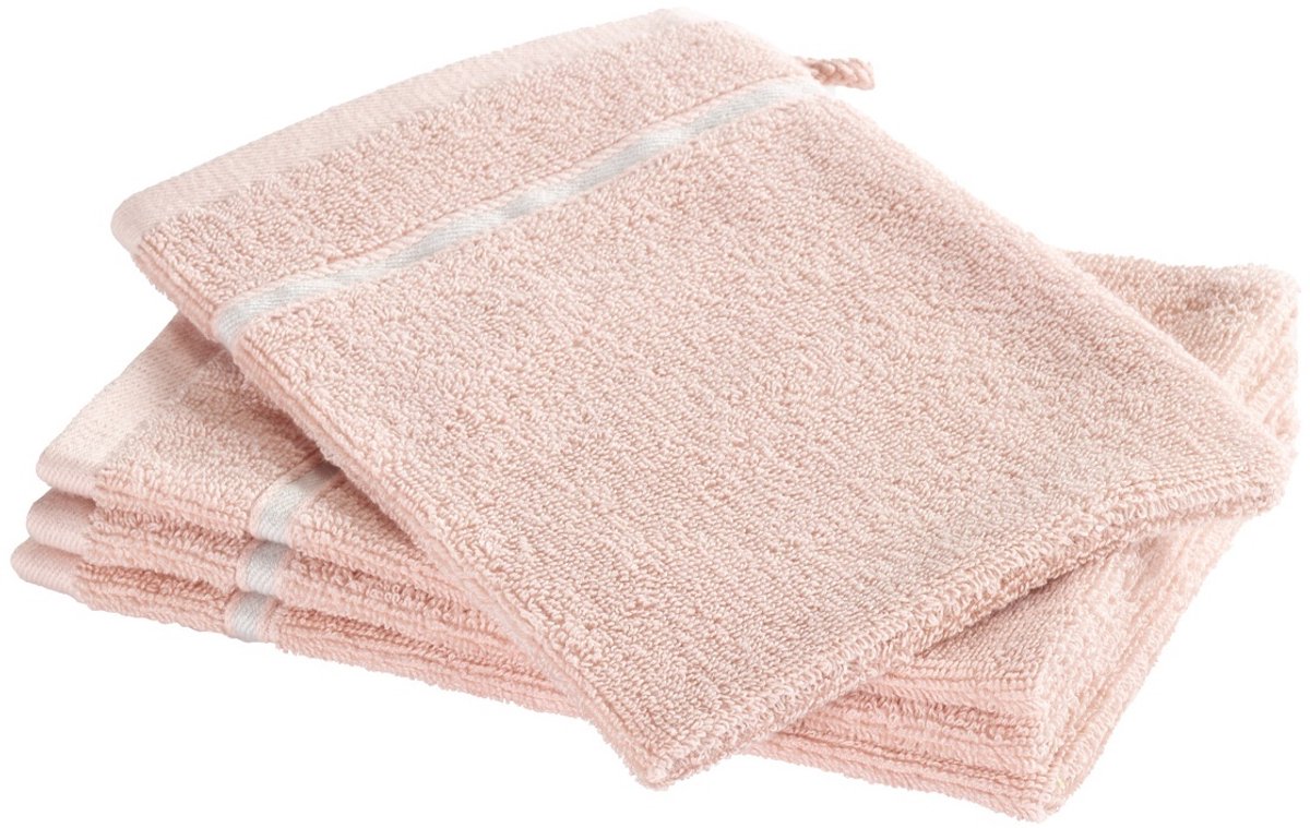 Moodit Washandjes Empress - Pearl Pink - set 4 st. - 23 x 16 cm - 100% Katoen