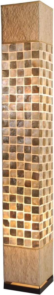 Handgemaakte Vloerlamp van Natuurlijk Materiaal - 150x22x22 cm