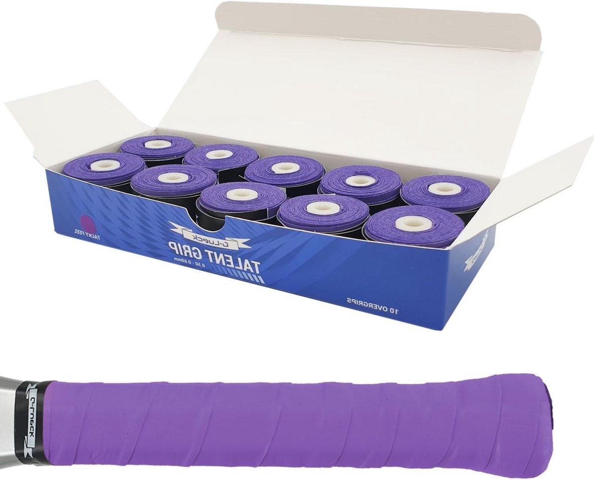10-delige set tennisgripband voor optimale grip en comfort - overgrips voor racket- en balsporten