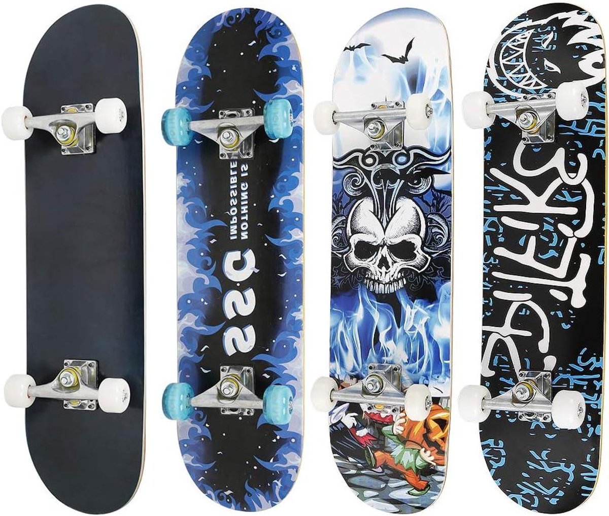Kinder Skateboard Beginners Board Buiten Spelen 7 Lagen Esdoorn 79 x 20 cm