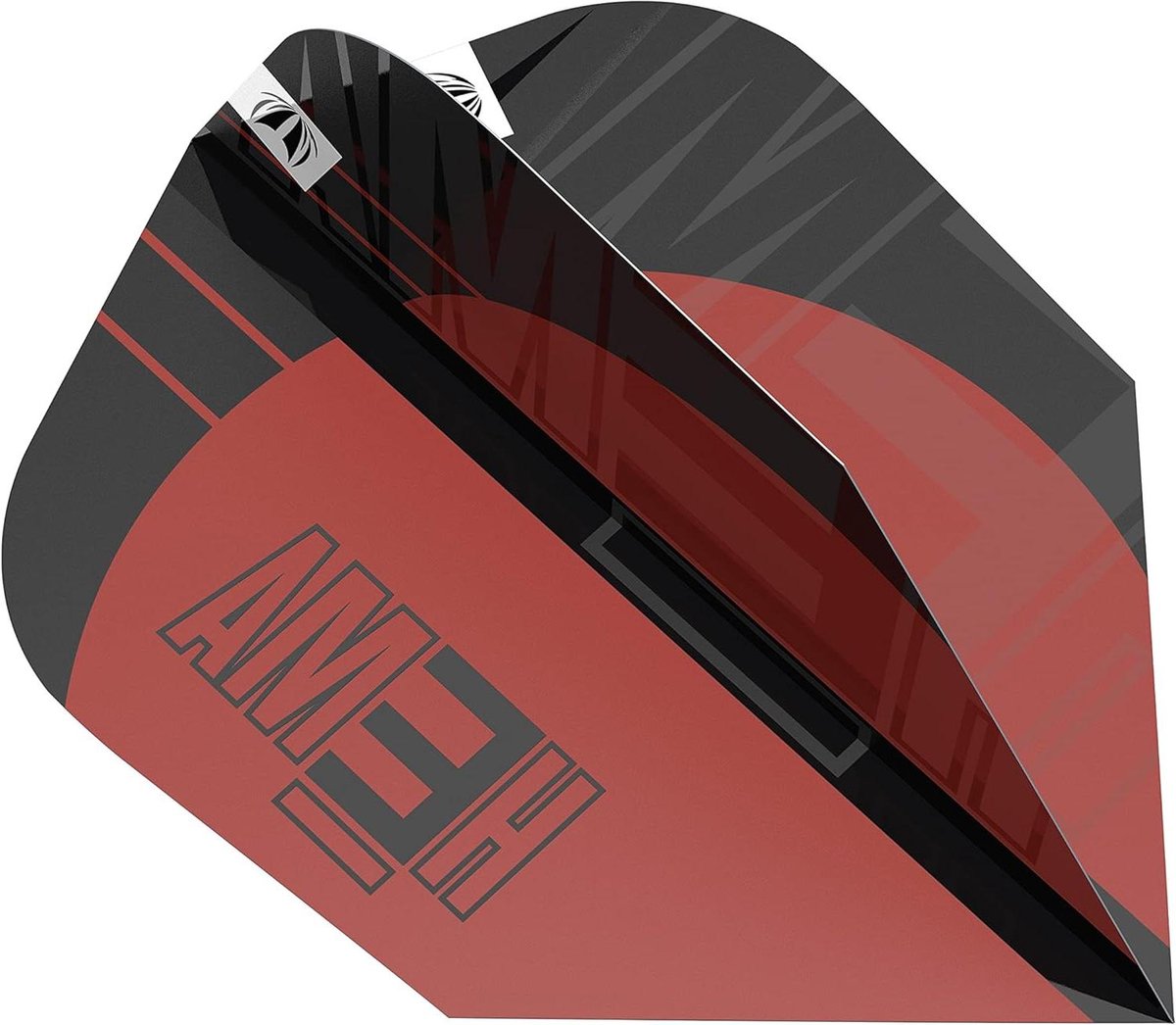 Dart Flights - Vleugels - Precisie Werpen - Duurzaam 100 Micron - No.6 - Rood Zwart