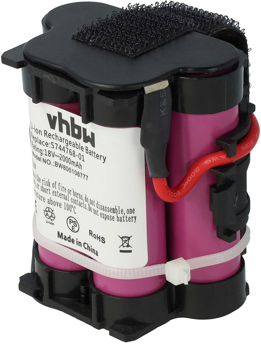 vhbw Accu compatibel met Flymo Robotische Grasmaaier 1200R 2015 Grasmaaier Grasschaar, heggenschaar, tuingereedschap (2000mAh 18V Li-Ion)